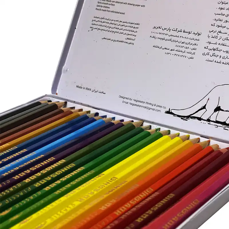 مداد رنگی 24 رنگ دایناسور کد 01