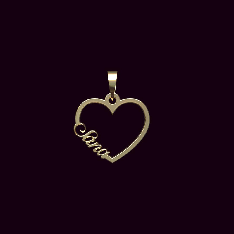 آویز گردنبند طلا 18 عیار زنانه مدوپد مدل اسم سنا sana کد PB1-10440