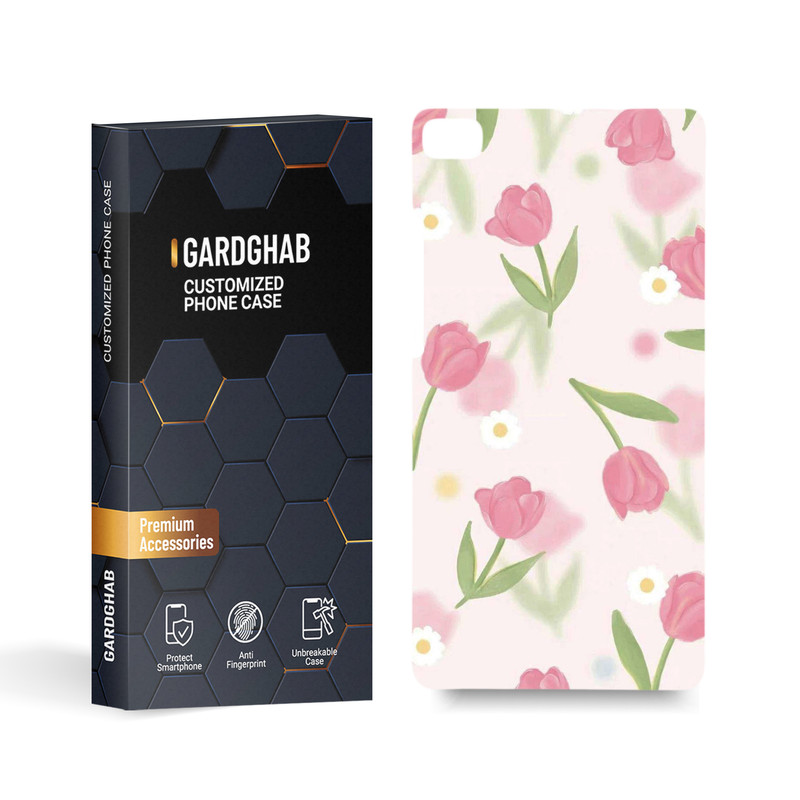 کاور گارد قاب مدل گل مناسب برای گوشی موبایل هوآوی P8 2015