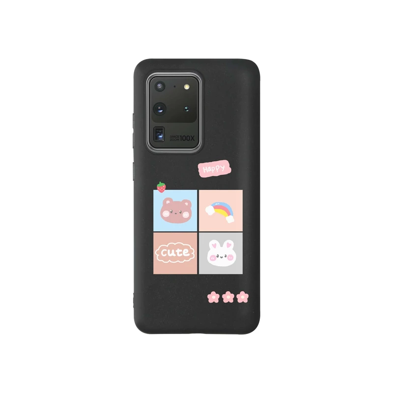 کاور قاب گارد طرح خرس و خرگوش کد t10473 مناسب برای گوشی موبایل سامسونگ Galaxy S20 Ultra