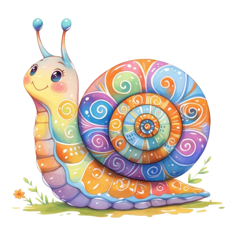 استیکر پارچه و لباس پاد آفرین مدل حلزون کد DKST262