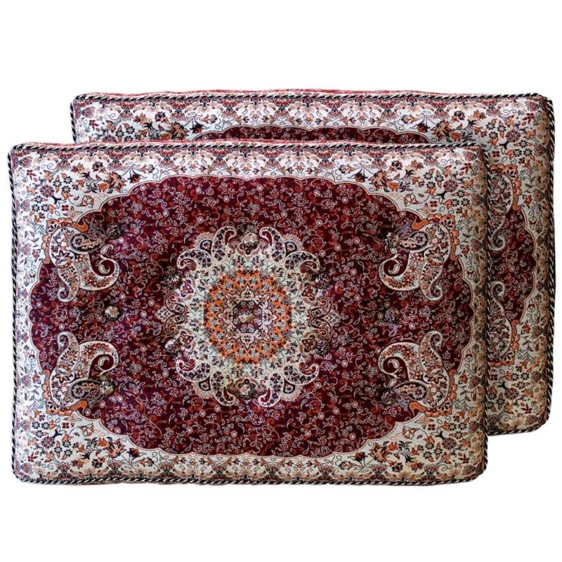 ست 2 تکه پشتی ترمه مدل شاه نشین