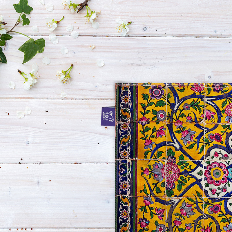 کاغذ کادو ترمه طراحان ایده مدل کاشی ایرانی trm521