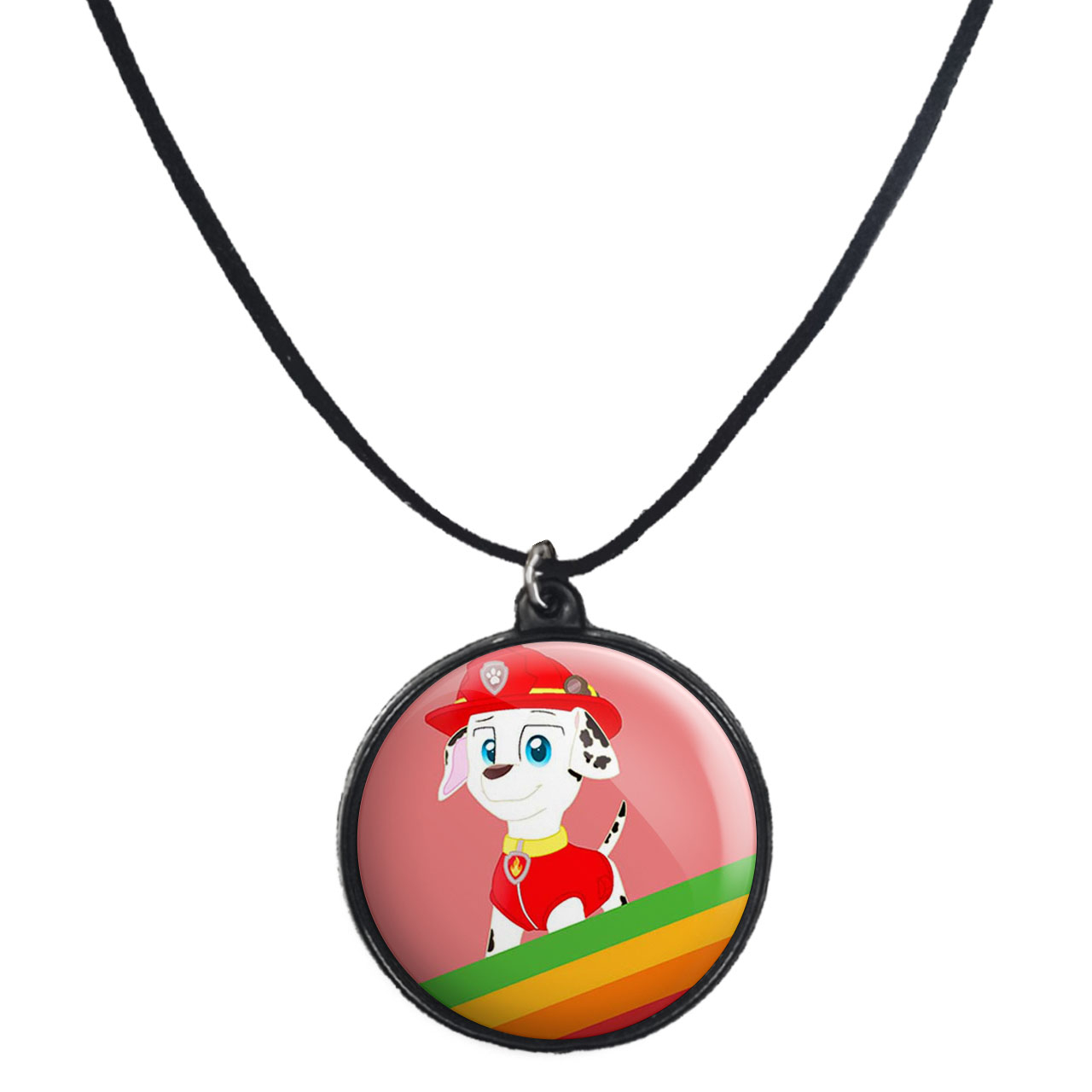 گردنبند پرمانه طرح سگ های نگهبان کد pmb.11798 مدل دو طرفه