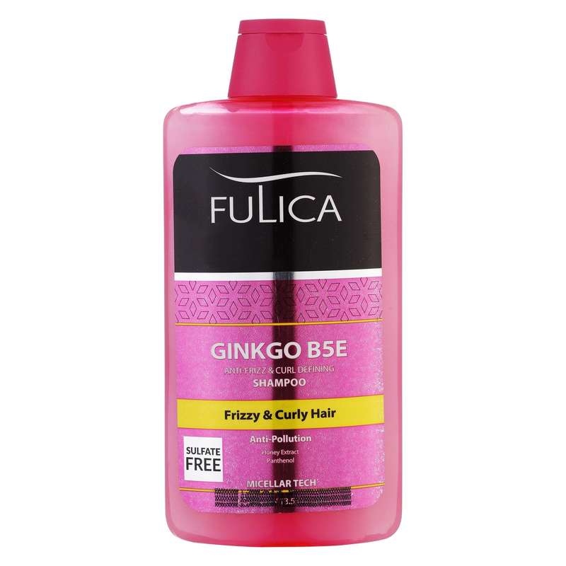 شامپو مو فولیکا مدل GINKGO B5E مخصوص موهای شکننده و مجعد حجم 400 میلی‌لیتر