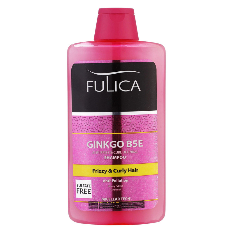 شامپو مو فولیکا مدل GINKGO B5E مخصوص موهای شکننده و مجعد حجم 400 میلی‌لیتر