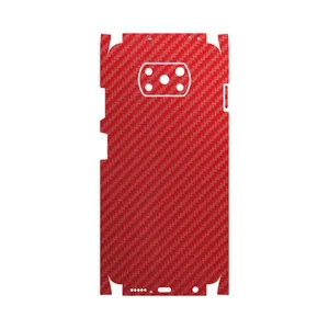 MAHOOT Red-Fiber-FullSkin Cover Sticker for Xiaomi Poco X3 NFC