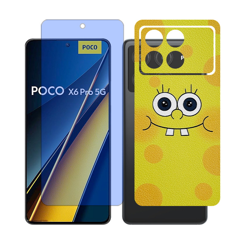 محافظ صفحه نمایش آنتی بلو گلس مدل Together مناسب برای گوشی موبایل شیائومی Poco X6 Pro به همراه برچسب پوششی