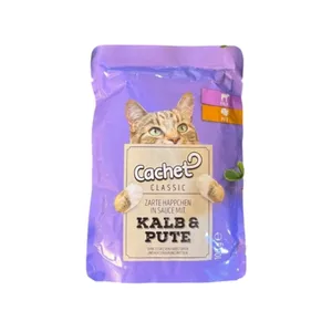 پوچ گربه کچت مدل پوچ طعم بوقلمون، بره وزن 100 گرم