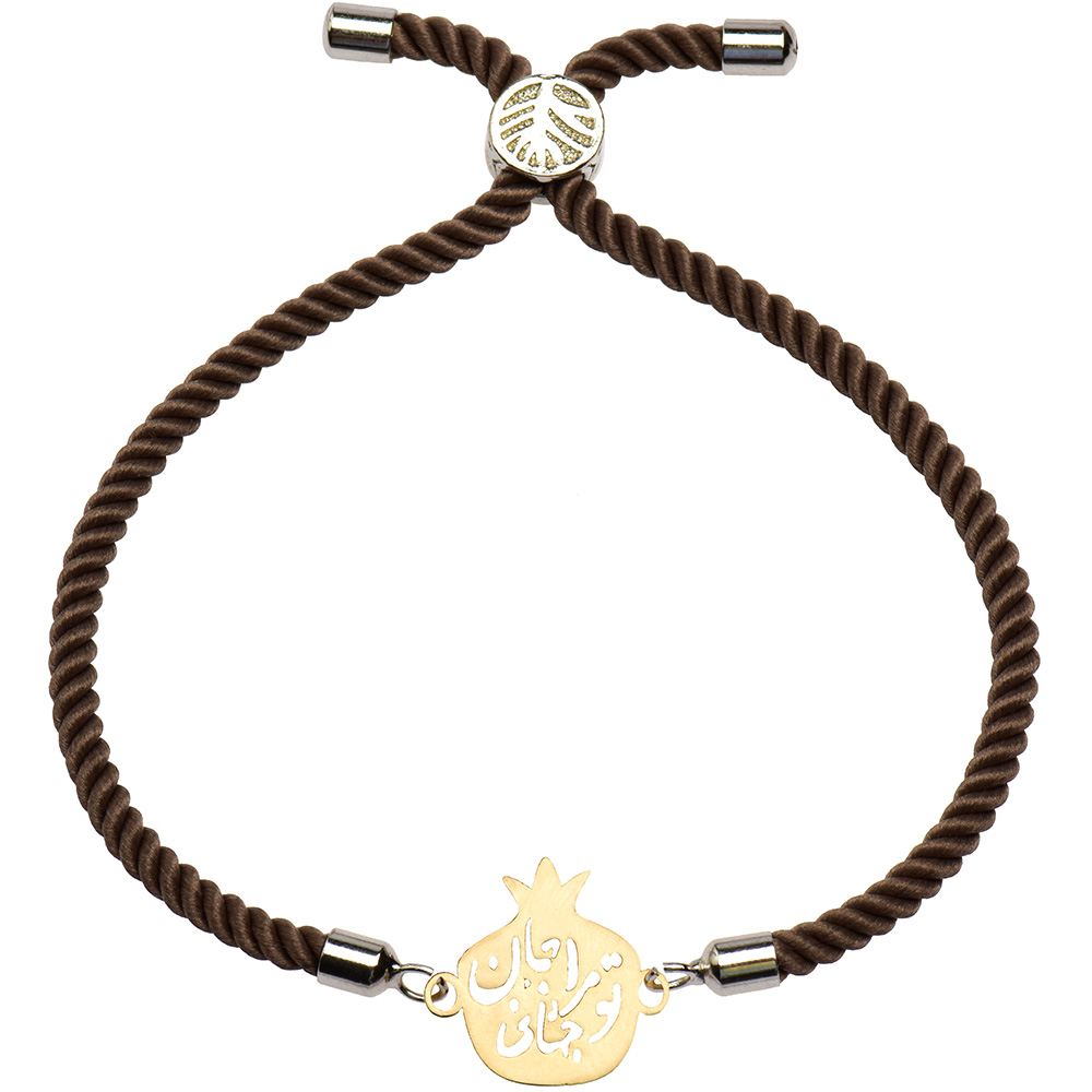 دستبند طلا 18 عیار دخترانه کرابو طرح انار جان و جهانی مدل Krd1335