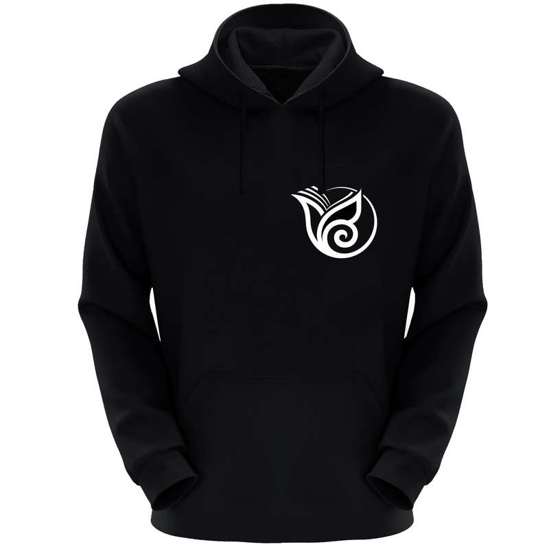 هودی مردانه مدل لوگو S122 رنگ مشکی