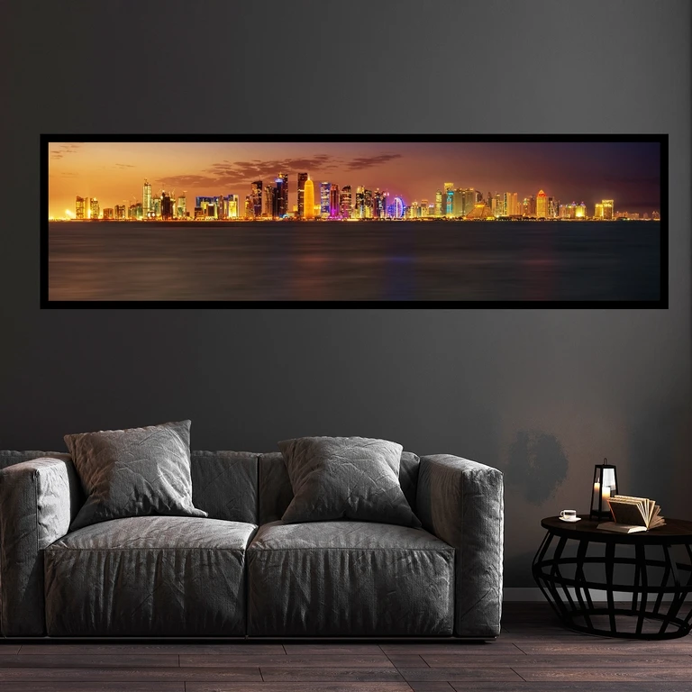 تابلو بکلیت طرح منظره شهری مدل کشیده B-7437