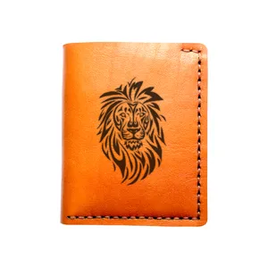 کیف پول چرم نورا طرح شیر