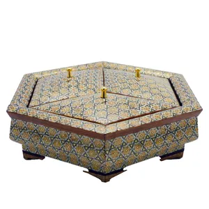 شکلات خوری خاتم کاری مدل سه درب