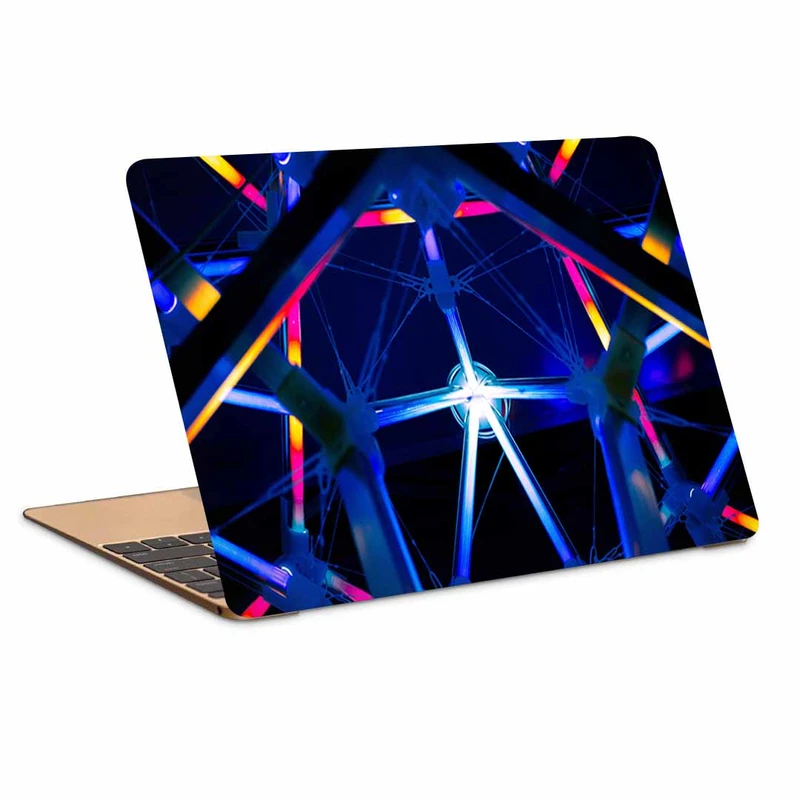 استیکر لپ تاپ طرح neon design constructionکد N-426مناسب برای لپ تاپ 15.6 اینچ