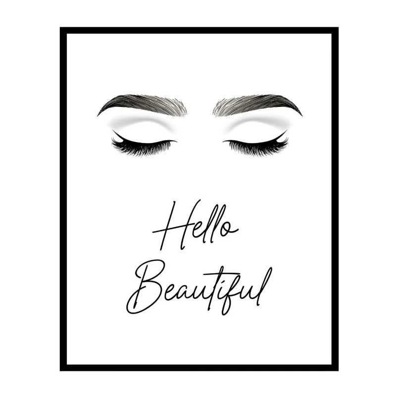 پوستر مدل چاپ سلام زیبایی