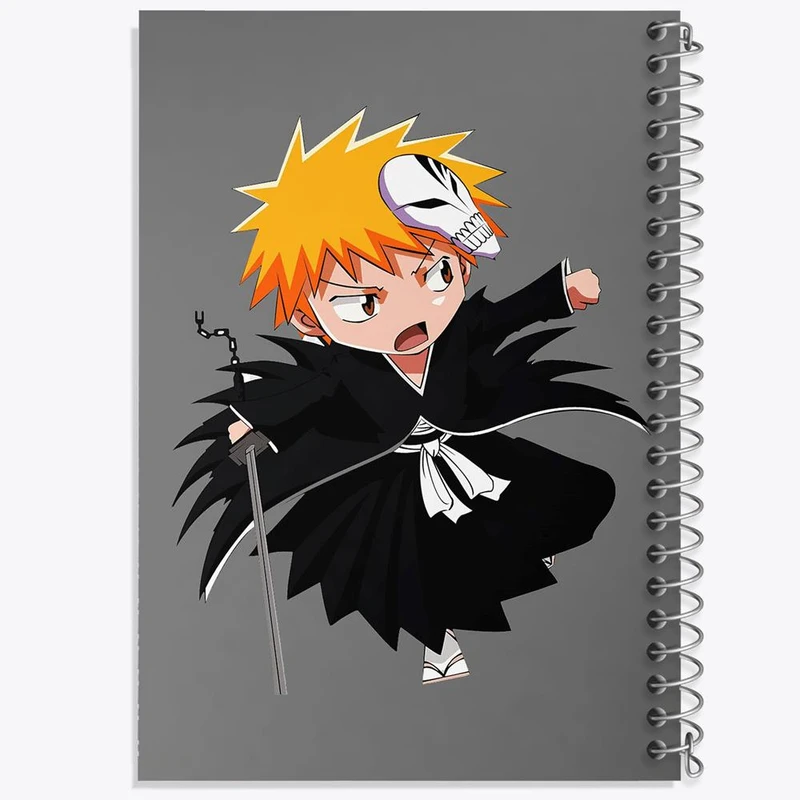 دفتر ژورنال نویسی 50 برگ خندالو مدل نقطه ای طرح انیمه بلیچ Beach کد 4950