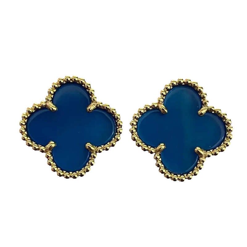 گوشواره طلا 18 عیار زنانه دوست خوب مدل ونکلیف dk590