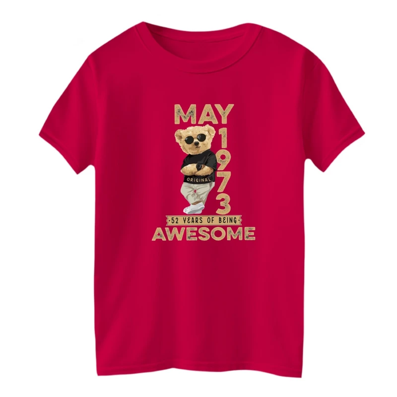 تی شرت آستین کوتاه بچگانه مدل تدی عینک دودی