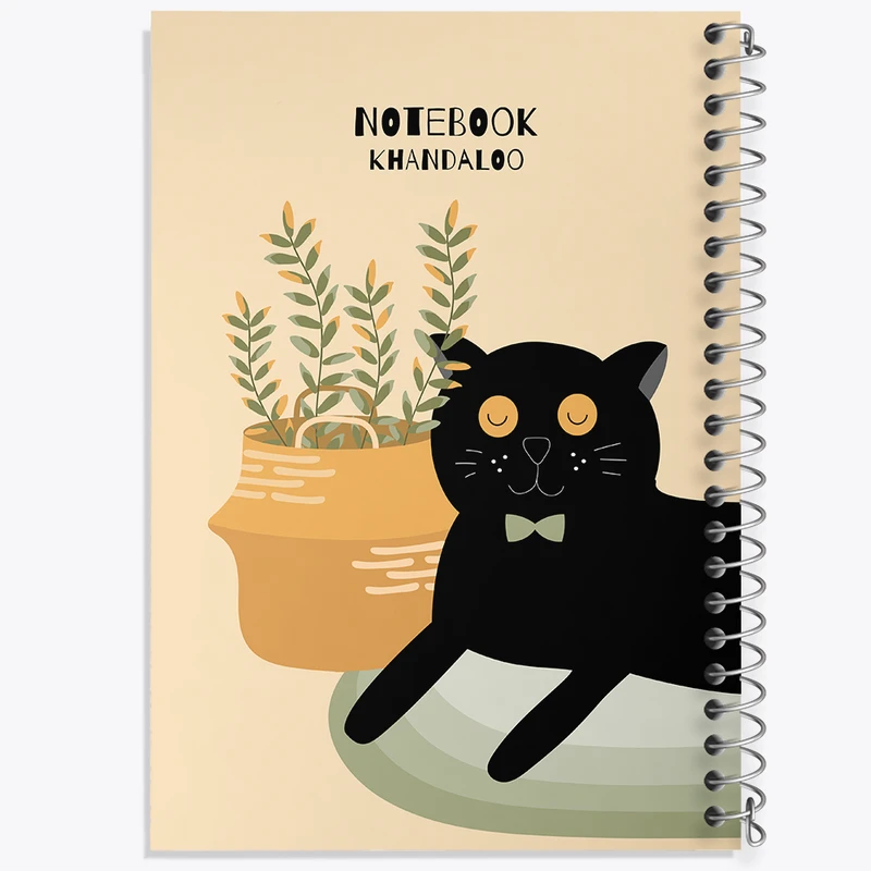 دفتر لیست خرید 50 برگ خندالو طرح گربه (Cat) کد N956