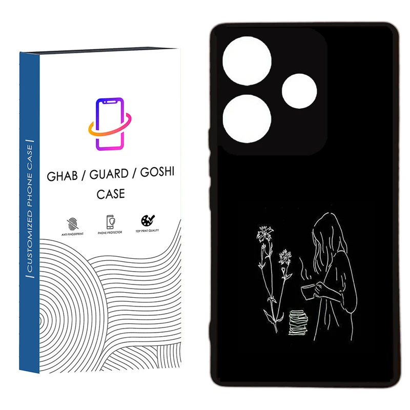 کاور قاب گارد گوشی طرح دخترانه کد 46 - TPU مناسب برای گوشی موبایل  شیائومی  Redmi 13