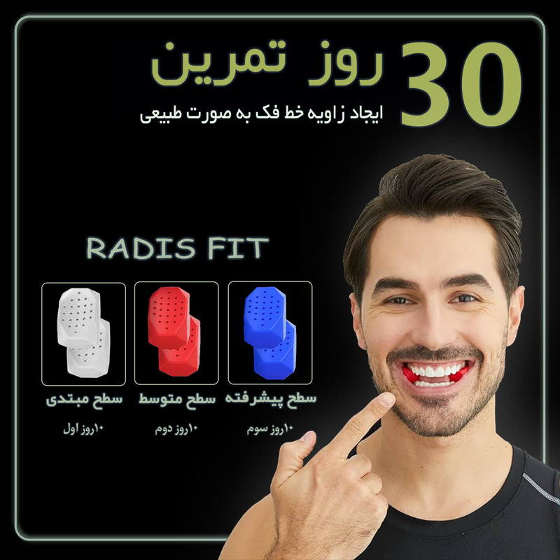 دستگاه زاویه ساز فک رادیس فیت مدل 3Levels 3W بسته 6 عددی
