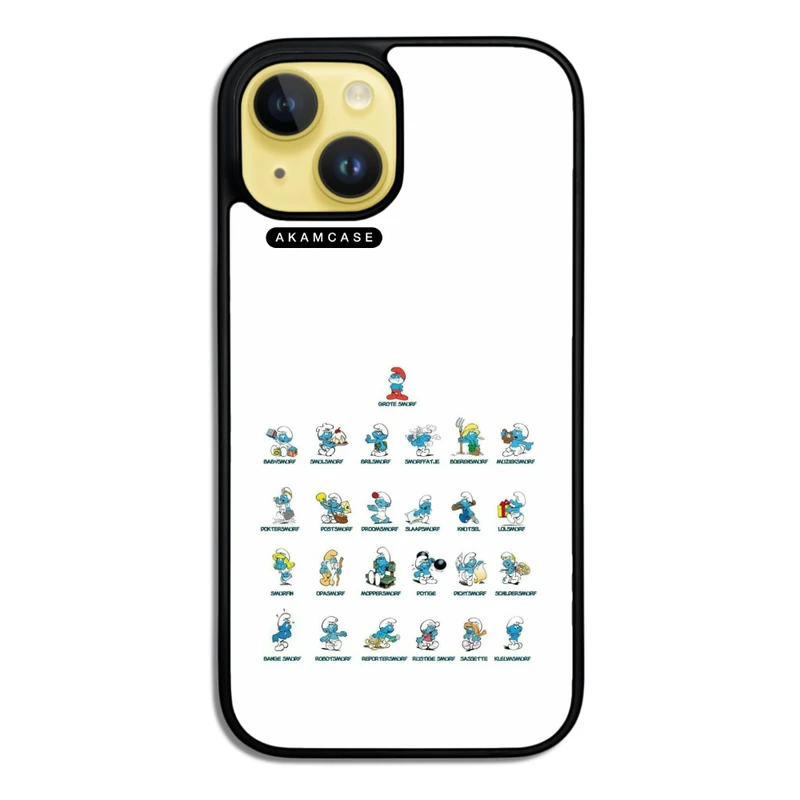 کاور آکام مدل AMC-WA15-SMURFS-3 مناسب برای گوشی موبایل اپل iPhone 15