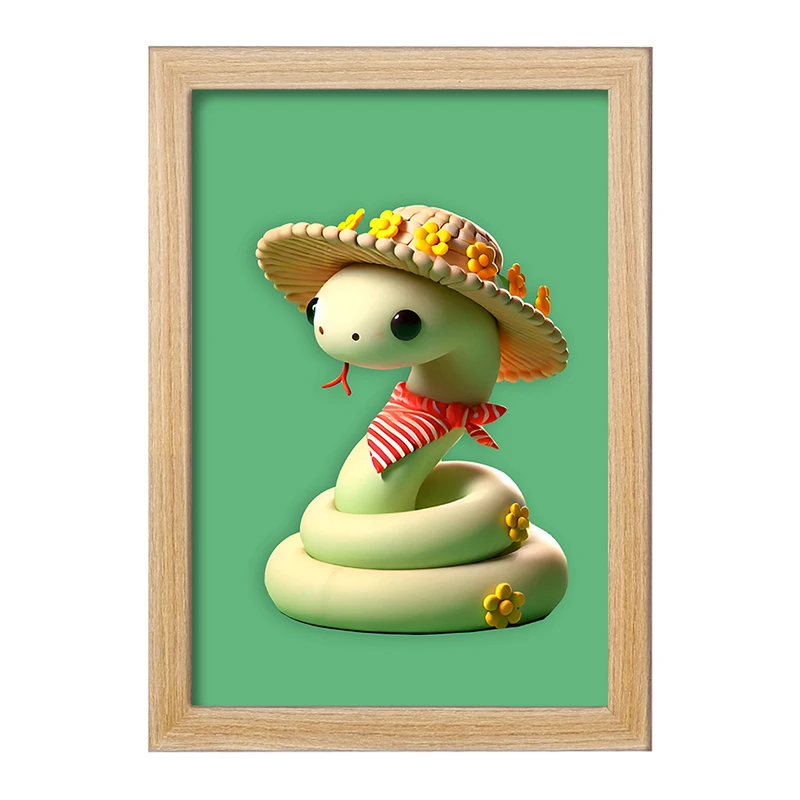 تابلو خندالو مدل مار بامزه کد F9307