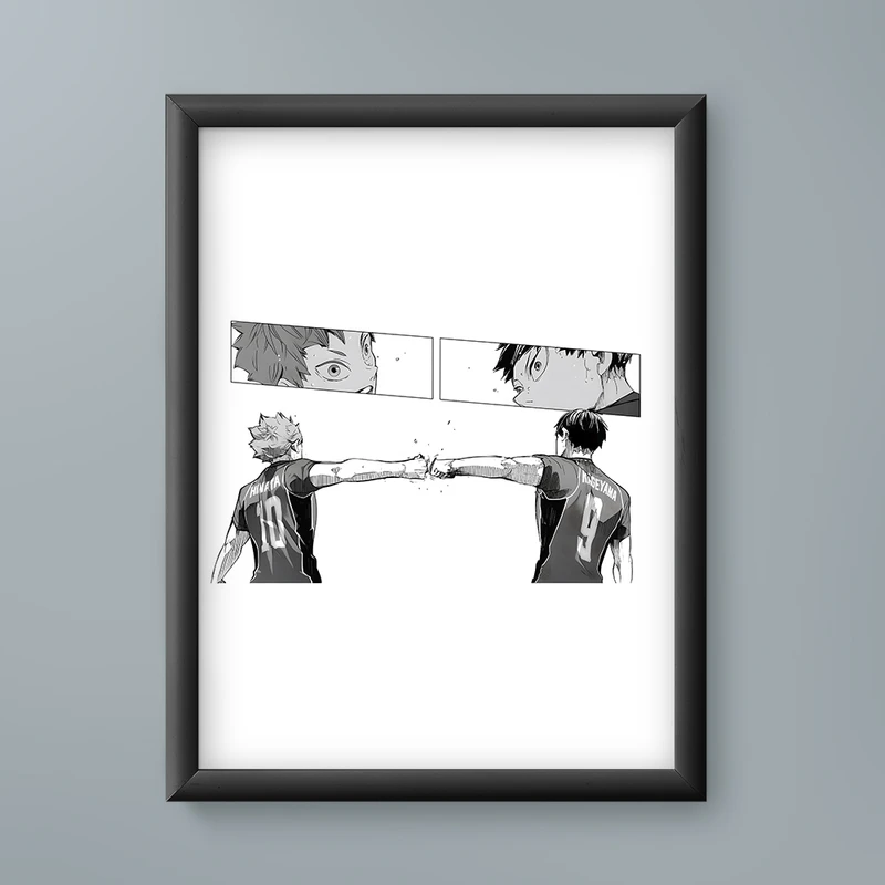 تابلو مدل انیمه هیناتا کاگِیاما هایکیو Hinata Kageyama Haikyu anime 08