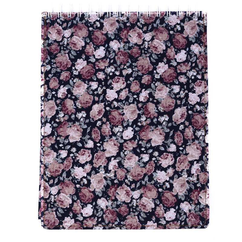 دفتر طراحی 80 برگ مدل کرافت طرح گل گلی