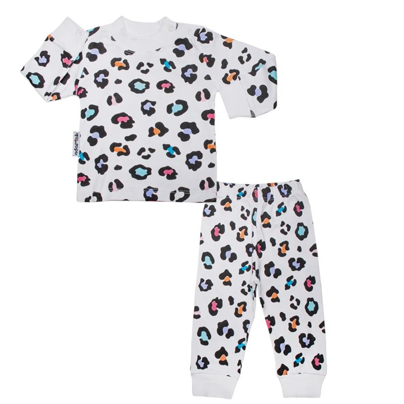 ست تی شرت آستین بلند و شلوار نوزادی آدمک کد 110057