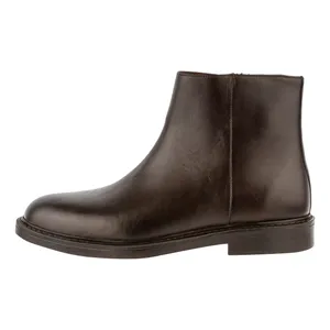 نیم بوت مردانه چرم مشهد مدل J6374-088-43