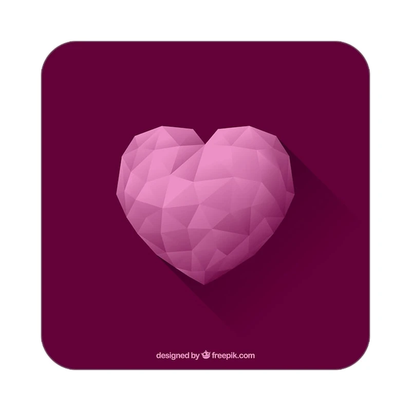 زیر لیوانی کاکتی طرح عاشقانه مدل mp39787