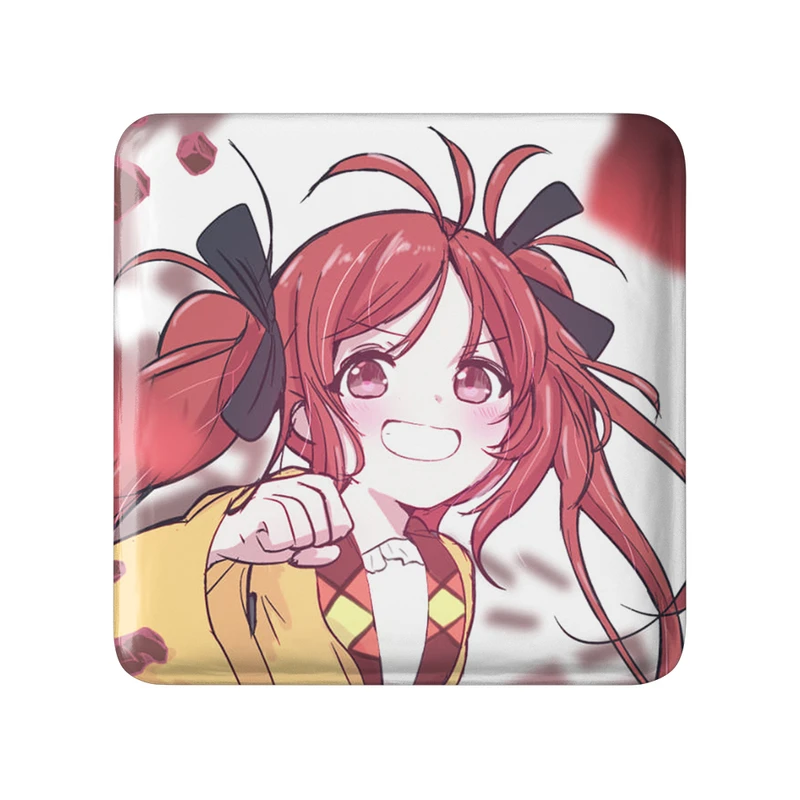 پیکسل خندالو طرح انجو انیمه گلوله سیاه مدل مربعی کد 35845