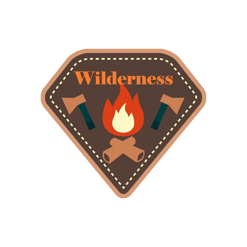 برچسب بدنه خودرو رایسان طرح camping کد st0105