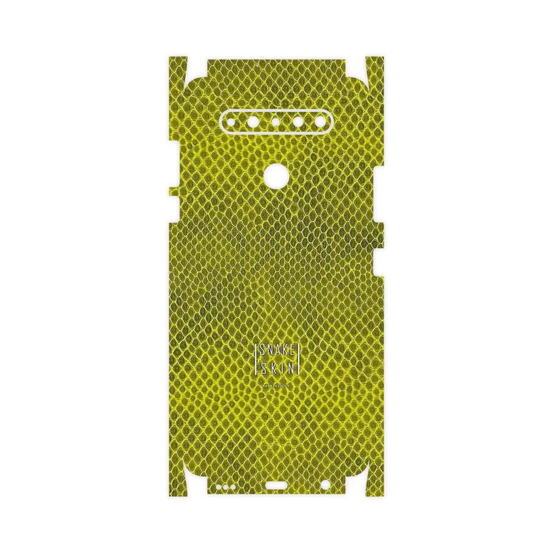 برچسب پوششی ماهوت مدل Yellow Snake Skin-FullSkin مناسب برای گوشی موبایل ال جی K51s