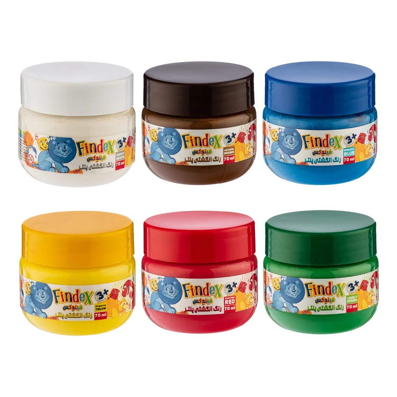 رنگ انگشتی  پنتر یونیسف مدل Findex Slim بسته 6 عددی