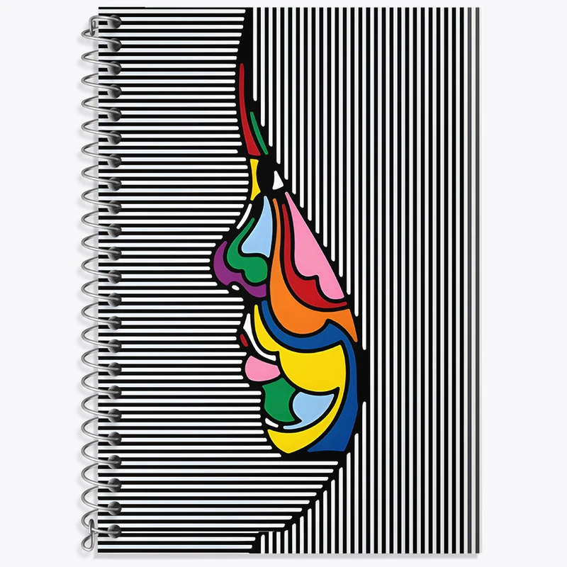 دفتر زبان 50 برگ خندالو مدل دو خط طرح پرتره کد N4720