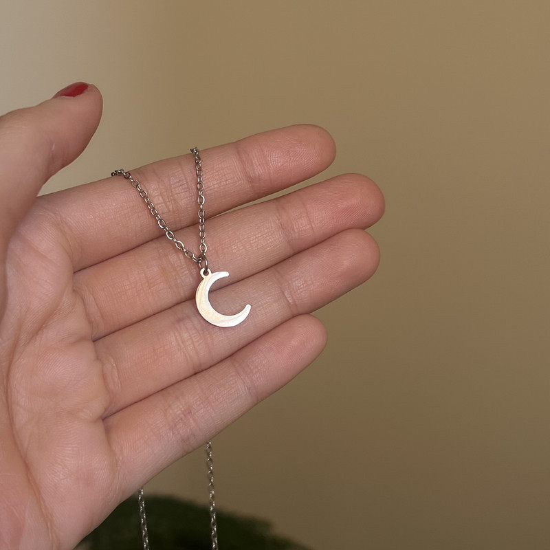 گردنبند زنانه مدل ماه کد 02