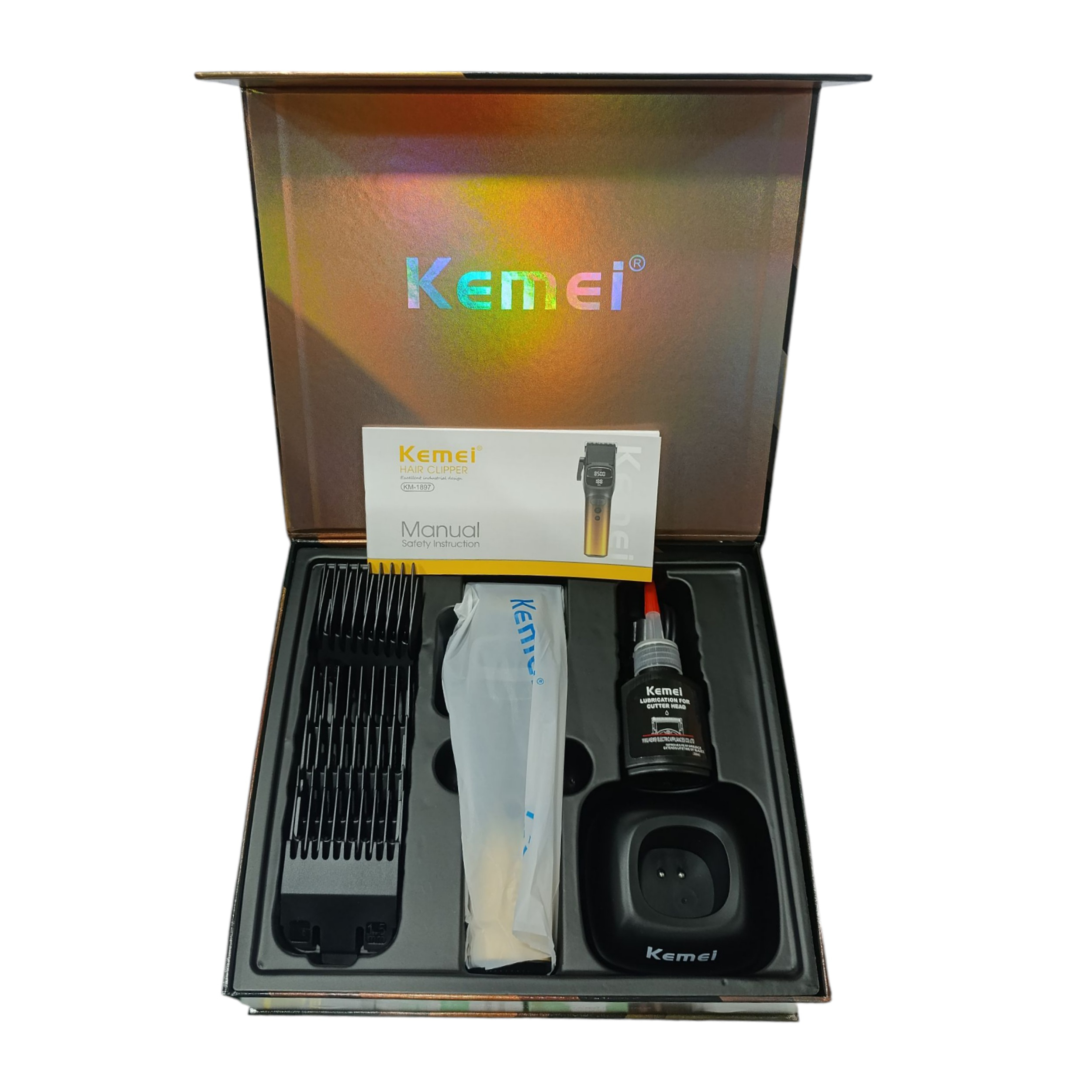 ماشین اصلاح موی سر و صورت شارژی کیمی مدل km-1897 ماشین اصلاح موی سر و صورت شارژی کیمی مدل km-1897