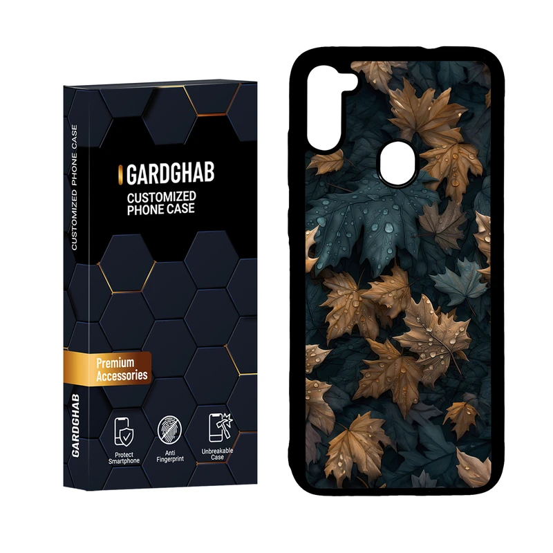  کاور گارد قاب مدل دور ژله ای برگ مناسب برای گوشی موبایل سامسونگ Galaxy A11 / M11