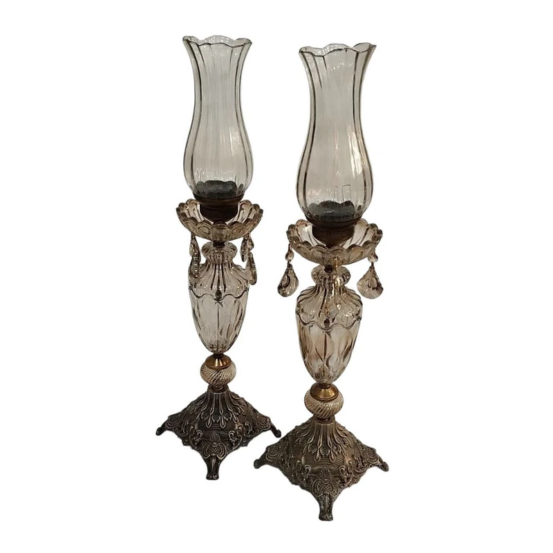 شمعدان کد 20 مناسب برای شمع استوانه‌ای مجموعه دو عددی