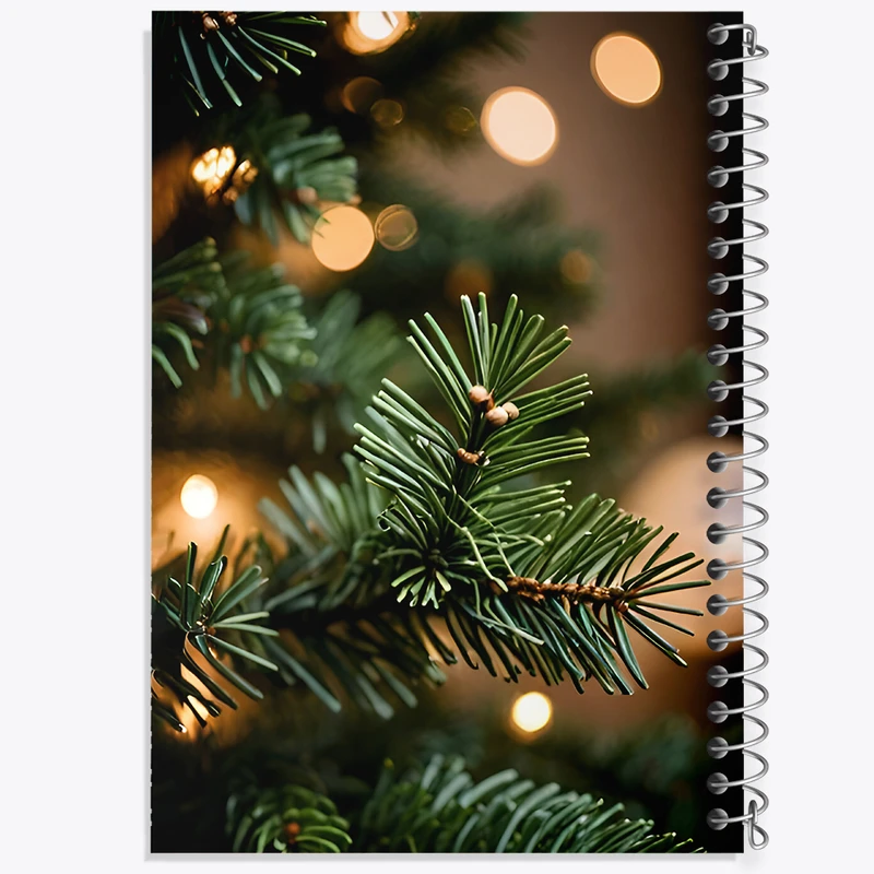 دفتر مشق 50 برگ خندالو طرح درخت کاج کد F7515