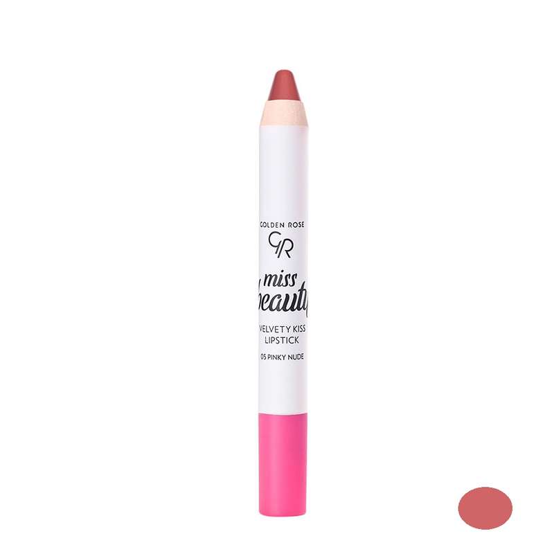 رژلب مدادی گلدن رز مدل velvety kiss شماره 05 رژلب مدادی گلدن رز مدل velvety kiss شماره 05