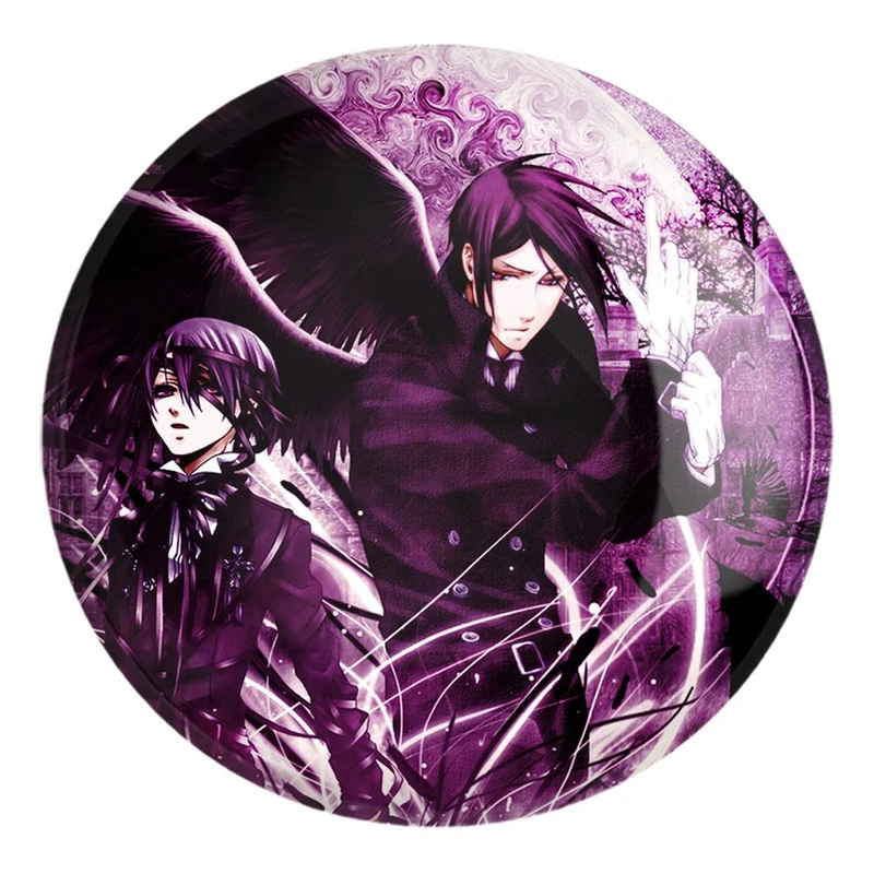 پیکسل خندالو طرح سباستین و شیل انیمه خادم سیاه Black Butler کد 16339 مدل بزرگ