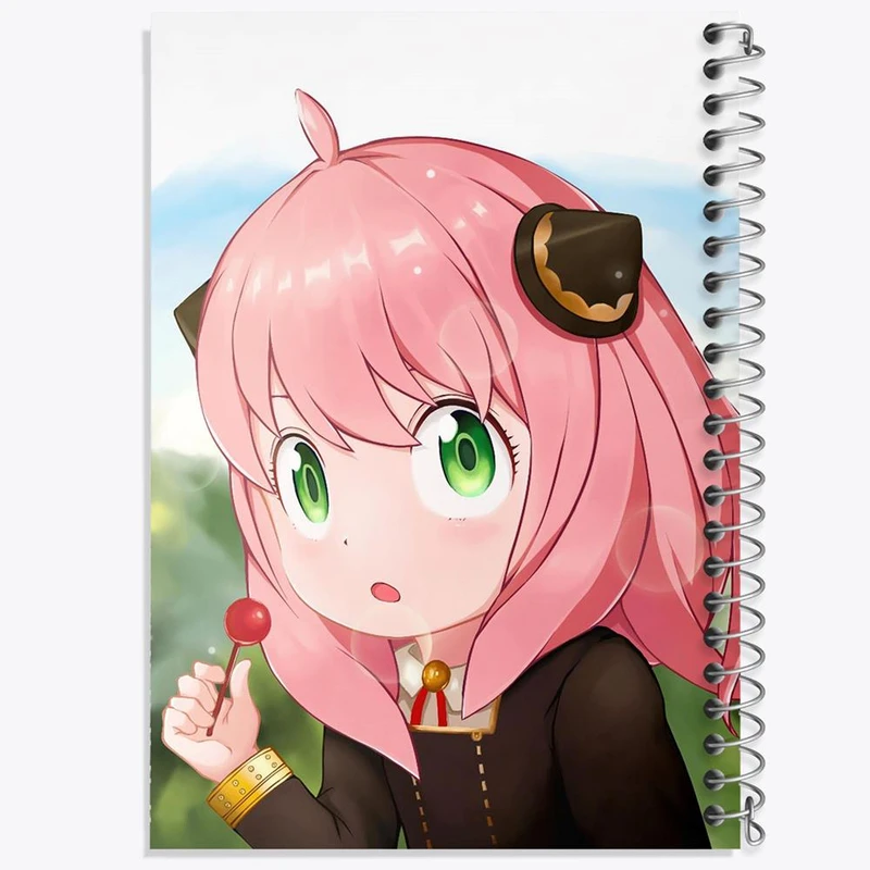 دفتر لیست خرید 50 برگ خندالو طرح انیا فورجر انیمه اسپای ایکس فمیلی Spy x Family کد 17658