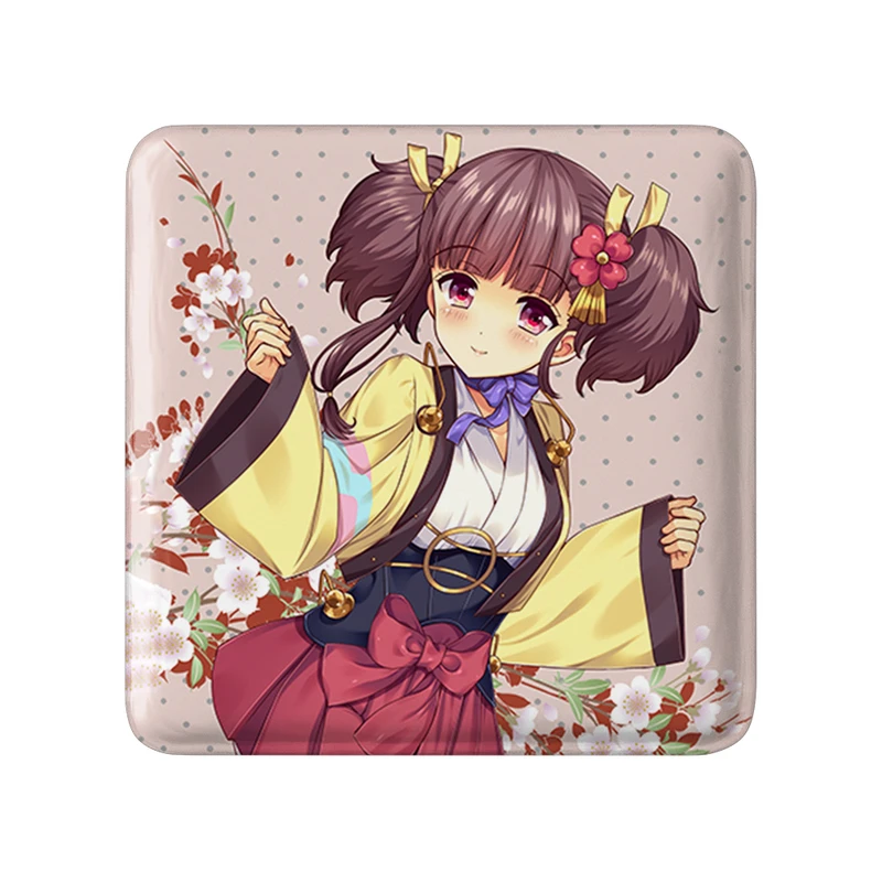 مگنت خندالو طرح مومی انیمه کابانری (Kabaneri) مدل مربعی کد 35983