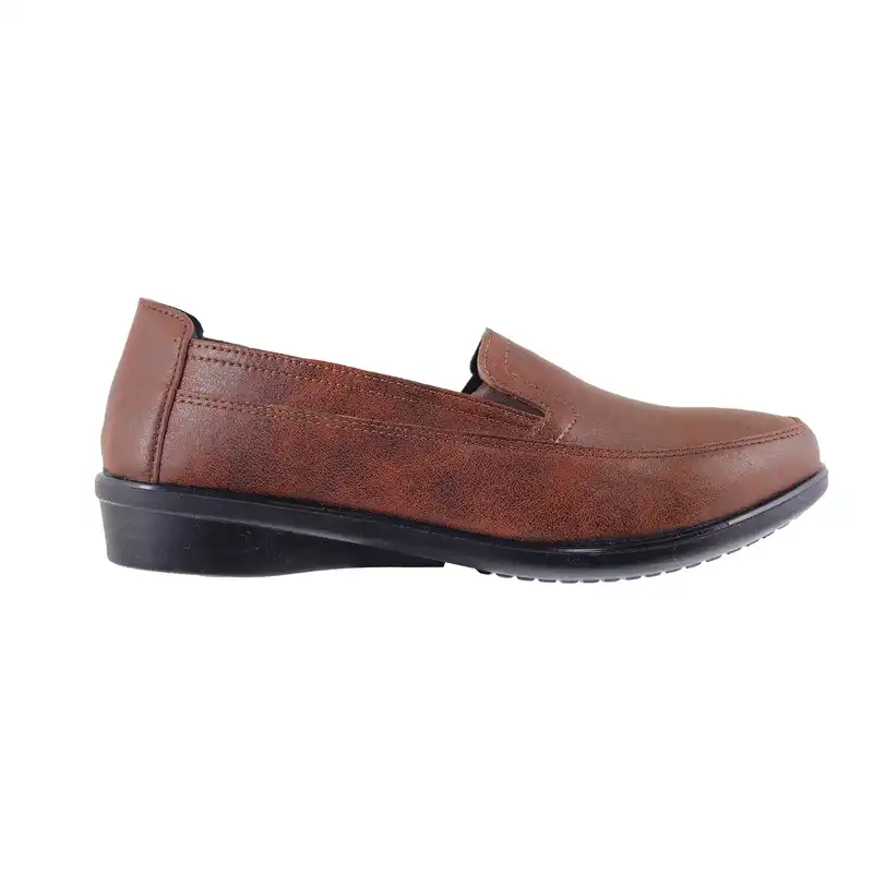 کفش روزمره زنانه رادین مدل 82 ستایش پتینه رنگ قهوه ای