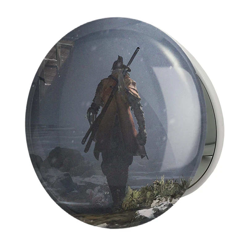 آینه جیبی خندالو طرح  وولف سیکرو  مدل تاشو کد 30554