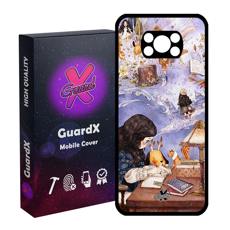 کاور گارد ایکس طرح دختر مدل Glass10293 مناسب برای گوشی موبایل شیائومی Poco X3 Pro